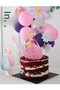 Princess Themed 5 Year Old Pink Tones Full Luxury Set Wall Decoration*Rabbit Balloon*Heart*Number*Cake Decoration - 3