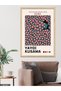 Yayoi Kusama Pink Spotted Portrait One Piece Wooden Framed Painting