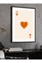 Orange Heart of the Horse One Piece Black Wooden Framed Painting - 3