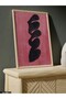 Picasso Red Background Black Figure One Piece Wooden Framed Painting - 3
