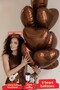 Caramel Heart Foil Balloon 5 Pieces Helium Compatible Balloon Lover and Special Day Balloon