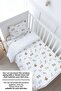 Baby Boy Elastic Sheet Set - Pureline Series - Cute Animals - 3
