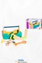 6 Piece Repair Kit + Bag Colorful Wooden Children's Repair Bag, Educational - 5
