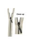 Metal Zipper Beige 55 cm 1 Piece Multi-Purpose Use F-701