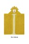 Outlet 100% Cotton Baby Girl-Boy Bath Towel Swaddle Large Size 70X130Cm Yellow/Aslan - 2