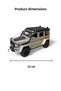 Pull Drop Light and Sound Off Road Jeep 23 cm Pull Rope Drawstring Metal Case Openable Doors - 6