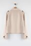 Taş Kruvaze Oversize Kısa Trençkot TWOAW26TR00020 - 8