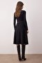 Black Thessaloniki A-Line/Flared Midi Knitted Skirt Twoaw26Et00149 - 4