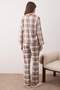 Mint Pamuk Karışımlı Ekoseli Kışlık Kalın Flanel Dokuma Pijama Takımı THMAW26PT00175 - 4