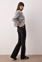 Antrasit Yüksek Bel Comfort/Esnek Flare Jeans TWOAW25JE00096 - 7