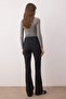 Antrasit Yüksek Bel Comfort/Esnek Flare Jeans TWOAW25JE00096 - 9