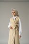 Linen Vest Skirt Suit - 4
