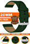 Crazy Leather Genuine Leather Watch Band Strap Compatible with 20mm Watches L10Hwc-20Mm
