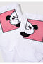 Panda Printed White Socks 1913533-620 - 2
