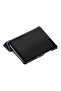 غطاء حماية رفيع وخفيف الوزن قابل للطي ثلاثي الطبقات من Generic لجهاز Lenovo Tab M8 باللون الأزرق - 4