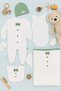 0-3 Months 100% Cotton Bow Tie Baby Boy Hospital Discharge Set 8-Piece Newborn Set Green - 3