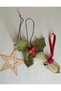 3 Pieces of New Year's Christmas New Year's Ornament, Kokina Flower, Leaf Bell, Plexi Gold Star Set 2 - 6