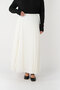 Maxi Length White Pleated Skirt - 6