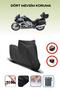 Black Bmw K 1600 Gtl Motorcycle Tarpaulin Rear Bag Not Compatible
