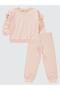 2-5 Years Old Tracksuit Set with Ruffled Sleeves - Powder 4-5 Years Old - 3
