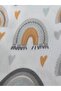 Flannel Baby Blanket Bohemian Rainbow and Heart Patterned 100% Cotton Swaddle Cover 75X100 - 5