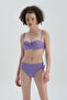Lilac Side Gathered Bikini Bottom