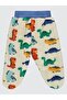 Dinosaur Printed Booties 6-18 Months Sweatpants - Ecru 3-6 Months - 2
