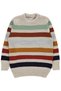 Striped Sweater for 10-13 Years Old - Beige
