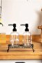 2-Piece Liquid Soap Dispenser with Black Tokyo Stand