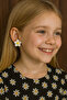Yellow Daisy Clip Non-Perforated Compression Girl's Earrings