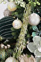 Christmas Ornament Leafy Pendant Lamp Branch Green 110 cm - 5