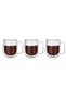 Double Wall Borosilicate Glass Latte, Filter Coffee, Milk, Herbal Tea Cup 300 ml 3 Pieces 2769