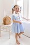 Girl's Plaid Wrap Dress Peter Pan collar (Choose One Size Larger) - 3