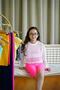 Girl's Mesh Top Crop Long Sleeve - 3