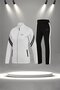 Plus Size Women's White New Supra Combed Cotton Breathable Custom Stylish Tracksuit Set (4Xl-10Xl)