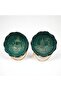 Very Special Turquoise 6-Piece Bowl Set with 6 Icons of Istanbul, Embossed Pattern - 4