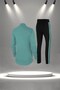 Plus Size Women's Water Green New Supra Combed Cotton All Seasons Suitable Tracksuit Set (4Xl-10Xl) - 4