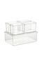 5-Piece Transparent Plastic Fridge Organizer Fruit Storage Container Set - 2