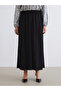 Mg trend'en black elastic waist a-line skirt - 7