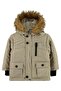 Fur-Trimmed 6-18 Months Coat - Beige