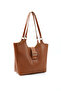 Taba Shk269 Faux Leather Single Compartment, Snap Fastener, Hand, Arm and Shoulder Bag - 2