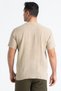 Short Sleeve Men's Ribbed Summer Muslin Tshirt Mink Vzn - 2