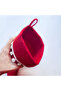 Christmas Stocking Bag - Red Felt, Fireplace Ornament with Pompom 30 cm X 22 cm - 4
