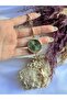 Round Vintage Inside Green Gold Women's Wristwatch - 2