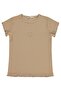 Heart Printed 10-13 Years Old T-Shirt - Beige - 2