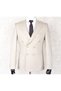 Summer Double-Breasted -Half Lining- Metal Button Slimfit Drop 6 Jacket- Light Stone Color