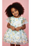 Daisy Patterned Girl's Dress - 3