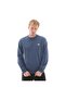 سترة رجالية بياقة مستديرة وشعار شجرة B0A6HHKEYO1-R باللون الأزرق