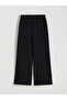 Wide Leg Women's Trousers with Elastic Waist - 7