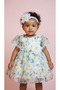Daisy Patterned Girl's Dress - 5